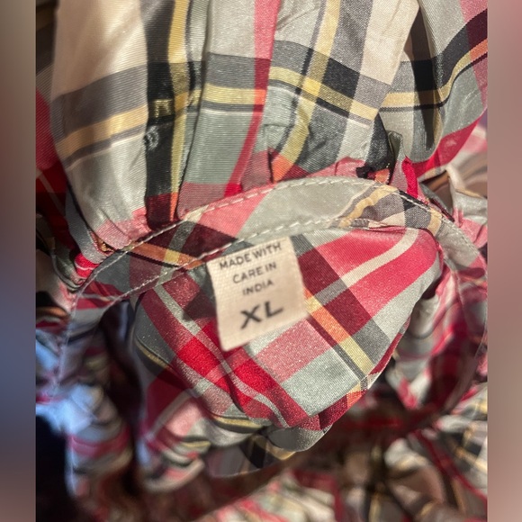 Christmas plaid silk taffeta dress - Picture 4 of 5